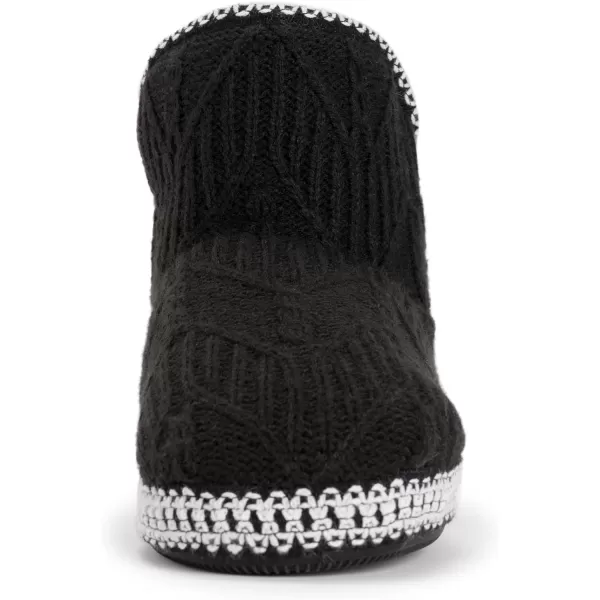 MUK LUKS Womens Leigh SlippersWhiteBlack