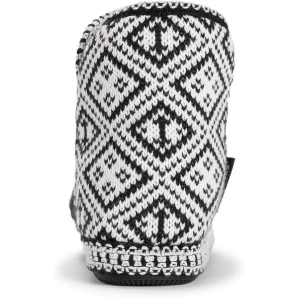 MUK LUKS Womens Leigh SlippersWhiteBlack