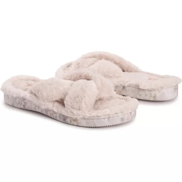 MUK LUKS Womens Lesedi Shearling SlipperIvory