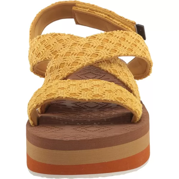 MUK LUKS Womens Lofty Goals SandalYellow