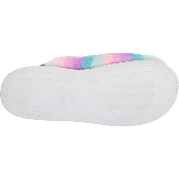 MUK LUKS Womens Lukees Adaline SlippersRainbow Stripe
