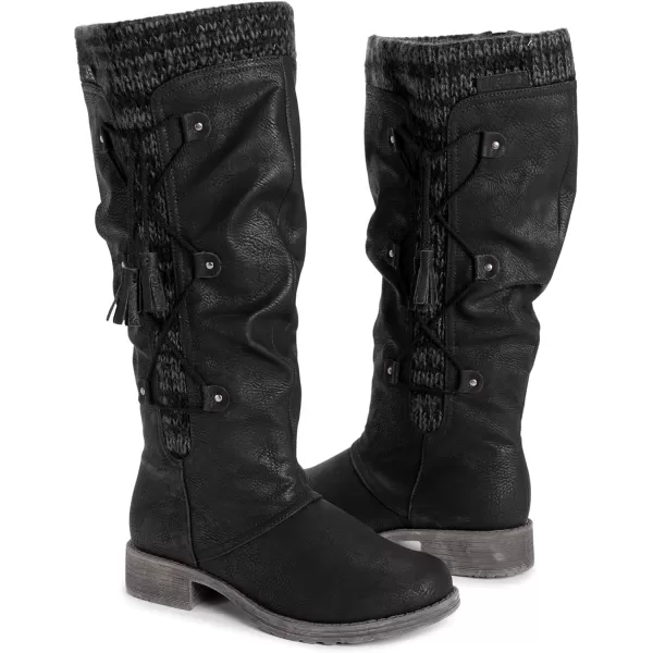 MUK LUKS Womens Lukees Bianca Beverly Boots FashionBlack