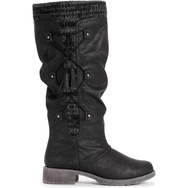 MUK LUKS Womens Lukees Bianca Beverly Boots FashionBlack