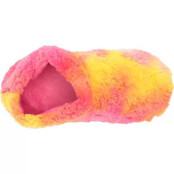 MUK LUKS Womens Lukees Fiora Bootie SlippersPink amp Yellow