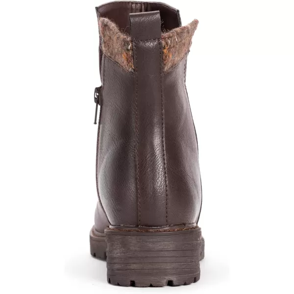 MUK LUKS Womens Lukees Logger Banff Boots FashionDark Brown