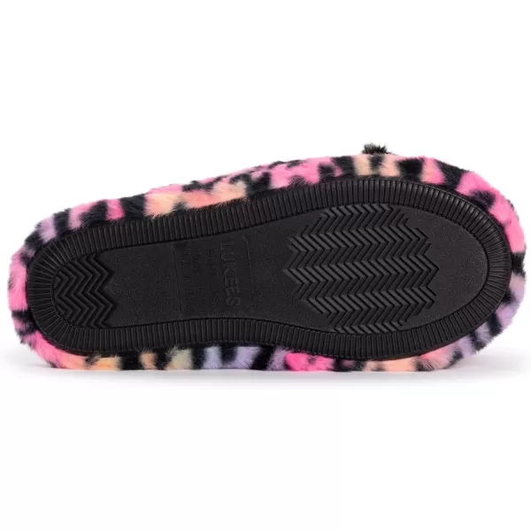 MUK LUKS Womens Lukees Minnie SlippersRainbow Multi Star