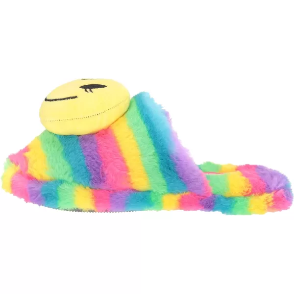 MUK LUKS Womens Lukees Minnie SlippersYellow Multi Smiley