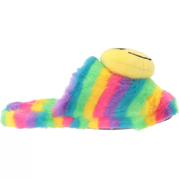 MUK LUKS Womens Lukees Minnie SlippersYellow Multi Smiley