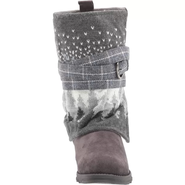 MUK LUKS Womens Lukees Sigrid Nikki Too Boots FashionCharcoal