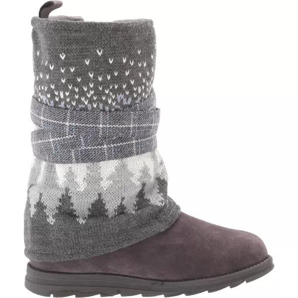 MUK LUKS Womens Lukees Sigrid Nikki Too Boots FashionCharcoal