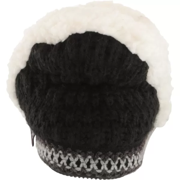 MUK LUKS Womens Magdalena SlipperBlackWhite