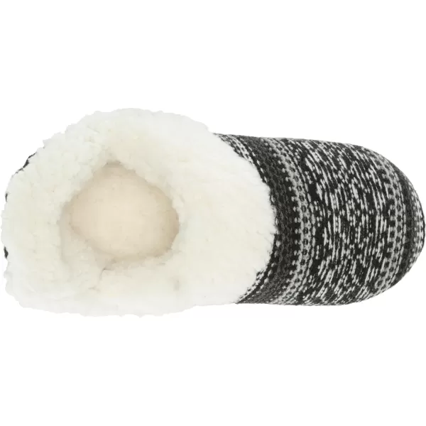 MUK LUKS Womens Magdalena SlipperBlackWhite