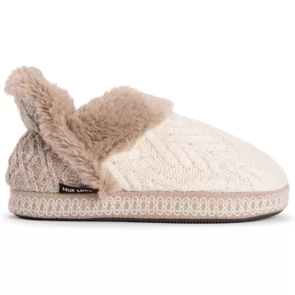 MUK LUKS Womens Magdalena SlipperIvoryFairy Dust