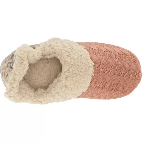 MUK LUKS Womens Magdalena SlipperPink Cable