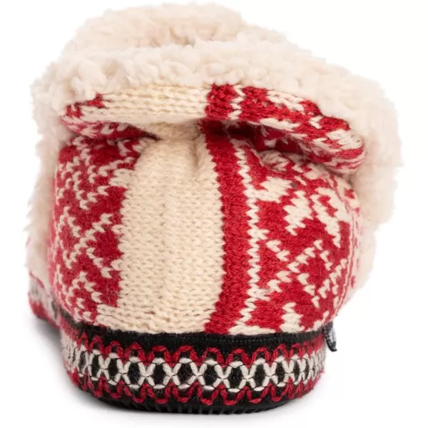 MUK LUKS Womens Magdalena SlipperRedCream