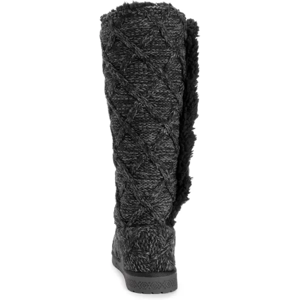 MUK LUKS Womens Malena BootsBlack Lattice