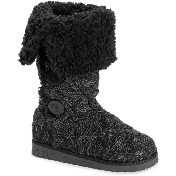 MUK LUKS Womens Malena BootsBlack Lattice