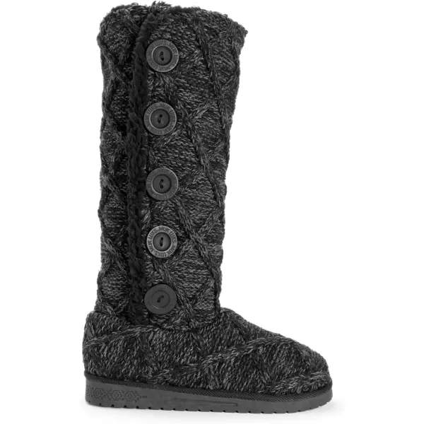 MUK LUKS Womens Malena BootsBlack Lattice