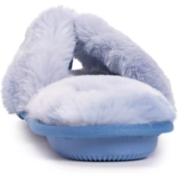 MUK LUKS Womens Maren Thong SlipperBlue Cloudy Sky