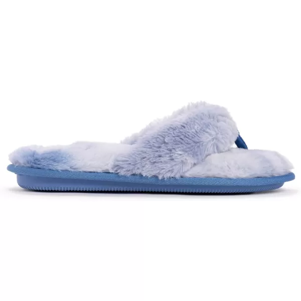 MUK LUKS Womens Maren Thong SlipperBlue Cloudy Sky