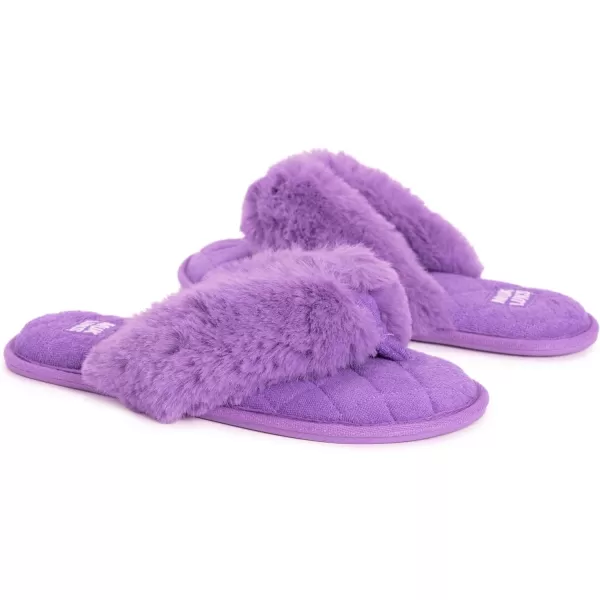 MUK LUKS Womens Maren Thong SlipperViolet