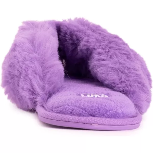 MUK LUKS Womens Maren Thong SlipperViolet