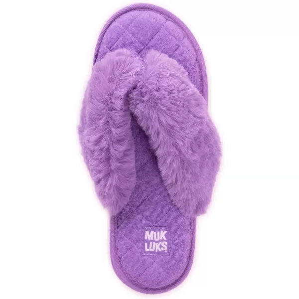 MUK LUKS Womens Maren Thong SlipperViolet