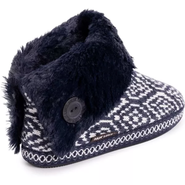 MUK LUKS Womens Melinda SlippersDark Sapphire