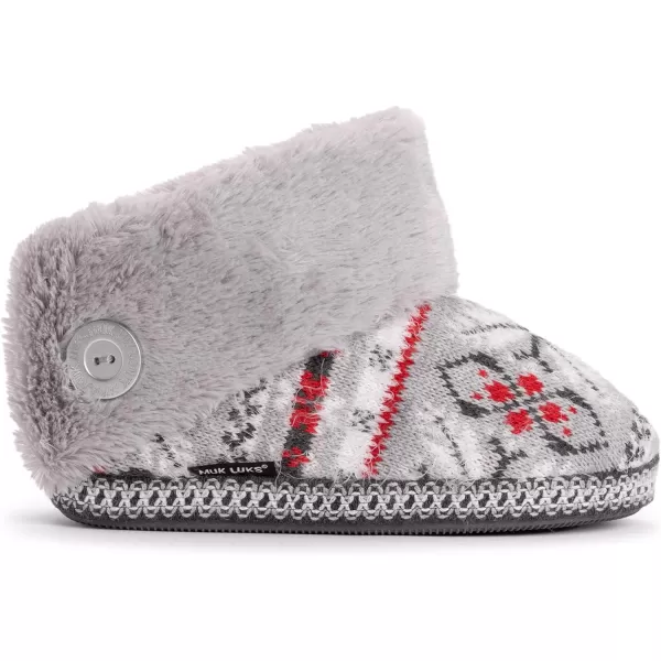 MUK LUKS Womens Melinda SlippersMedium Grey Heather