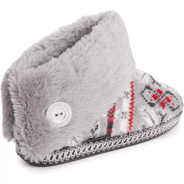 MUK LUKS Womens Melinda SlippersMedium Grey Heather