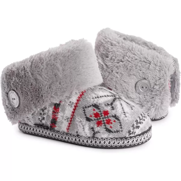 MUK LUKS Womens Melinda SlippersMedium Grey Heather