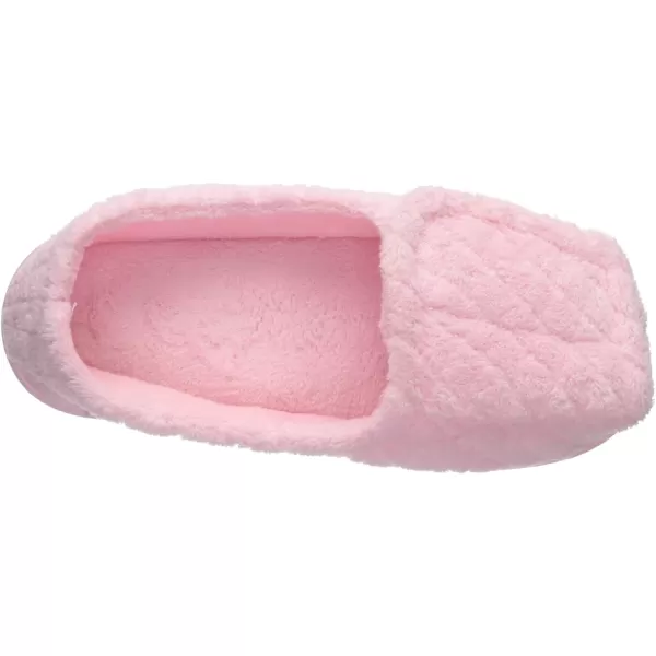 MUK LUKS Womens Micro Chenille Adjustable Open Toe Full Foot SlipperLight Pink