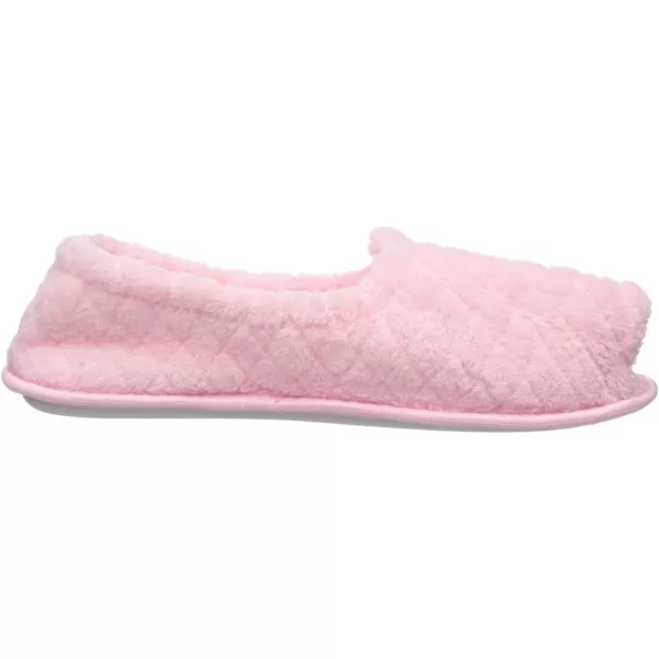 MUK LUKS Womens Micro Chenille Adjustable Open Toe Full Foot SlipperLight Pink