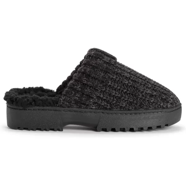 MUK LUKS Womens Minette SlippersBlackWhite