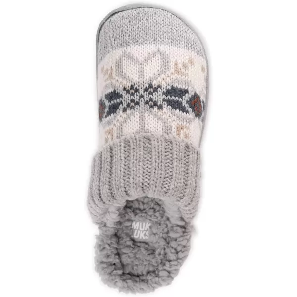 MUK LUKS Womens Minette SlippersIvoryGrey