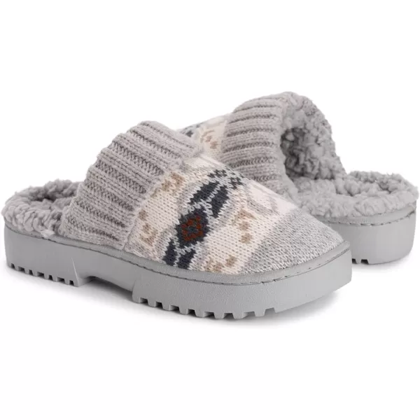 MUK LUKS Womens Minette SlippersIvoryGrey