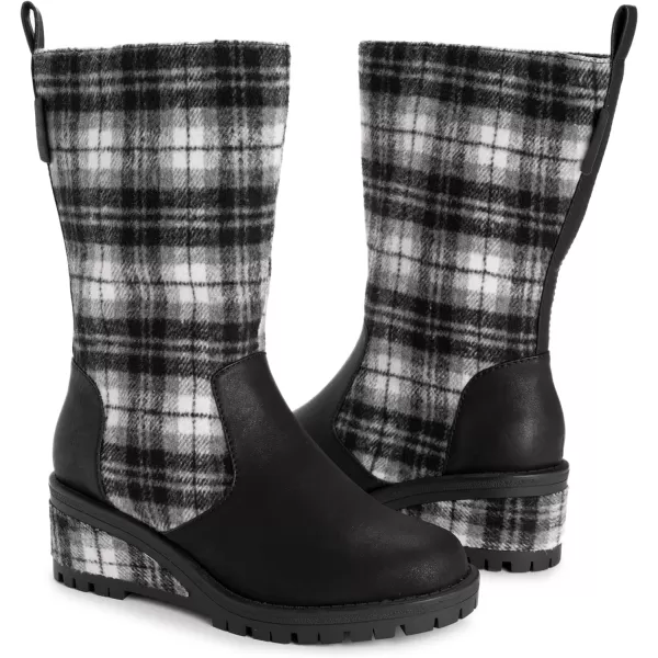 MUK LUKS Womens Norway Floro BootsBlack