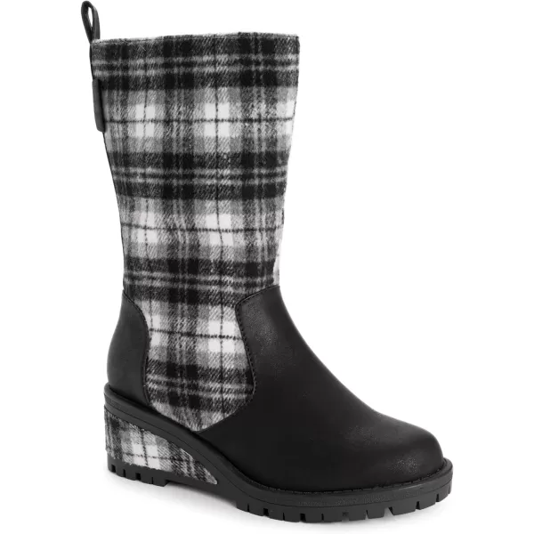 MUK LUKS Womens Norway Floro BootsBlack