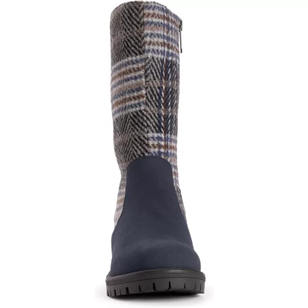 MUK LUKS Womens Norway Floro BootsNavy