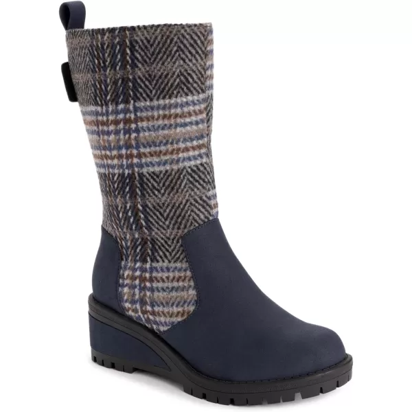 MUK LUKS Womens Norway Floro BootsNavy