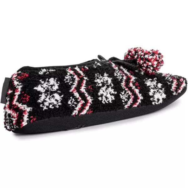 MUK LUKS Womens Novelty Ballerina Slipper SockClassic