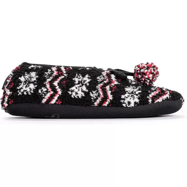 MUK LUKS Womens Novelty Ballerina Slipper SockClassic