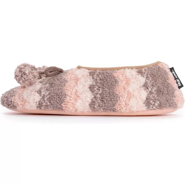 MUK LUKS Womens Novelty Ballerina Slipper SockNeutral