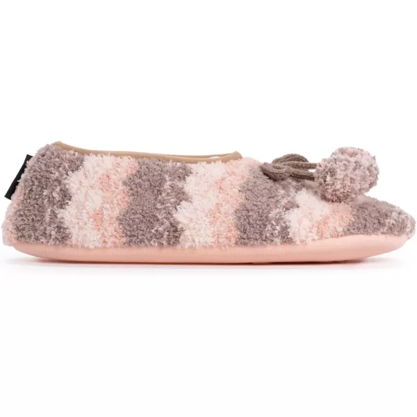 MUK LUKS Womens Novelty Ballerina Slipper SockNeutral