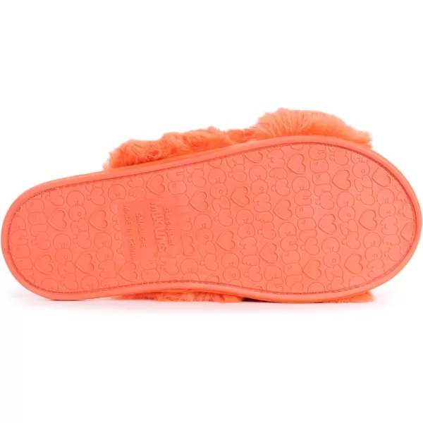 MUK LUKS Womens Perley Criss Cross SlipperCamelia Orange