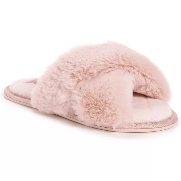 MUK LUKS Womens Perley CrissCross SlipperBlush