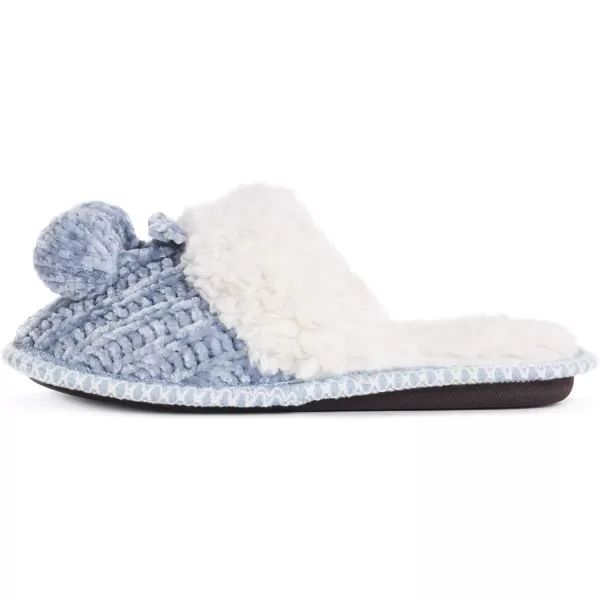 MUK LUKS Womens Perlyn Scuff SlippersDusty Blue