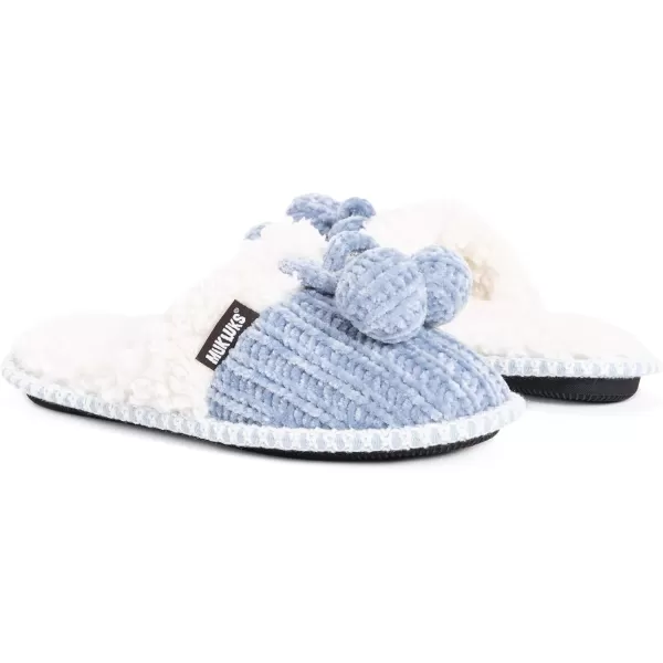 MUK LUKS Womens Perlyn Scuff SlippersDusty Blue