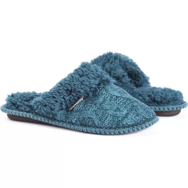 MUK LUKS Womens Perlyn Scuff SlippersPeacock