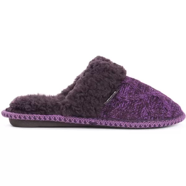 MUK LUKS Womens Perlyn Scuff SlippersPurple